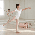 thumbnail image 4 of Girls Ballet Leotard Short Sleeve, Stretch Fit, Cotton Dancewear for Ballet, Gymnastics & Dance Class, 4 of 7