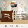 thumbnail image 4 of Pillow Covers 20x20 Modern Sofa Throw Pillow Cover, Decorative Outdoor Linen Fabric Pillow Case for Couch Bed Car (Coffee, 20x20,Set of 4), 4 of 6
