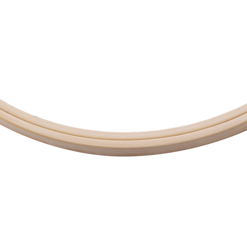 8 Pieces 8 Inch Wooden Round Embroidery Hoops Adjustable Bamboo Circle Hoop Ring Bulk Wholesale for Art Craft Handy Sewing