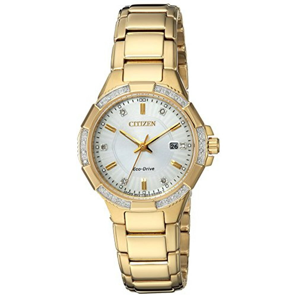 CITIZEN - CITIZEN Women's Riva Diamond Silver Dial Watch EW2462-51A - Walmart.com - Walmart.com