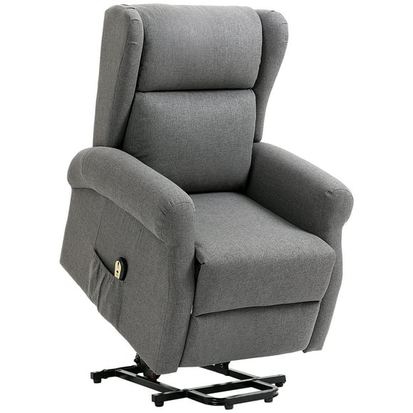 HOMCOM Power Lift Recliner Chair for Elderly with Footrest and Side Pocket