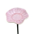 thumbnail image 2 of Handcrafted Ceramic Mini Pollinator Water Station, Colorful Floral Bee Feeder Butterfly Bath, Small Garden Stake Yard Outdoor Decor, 2 of 6