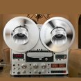 thumbnail image 4 of 1/4 10 Inch Opener Polished Aluminum Alloy Universal Loading Device NAB Hub Adapter for Studer ReVox for Akai for Teac 2pcs Silver, 4 of 5