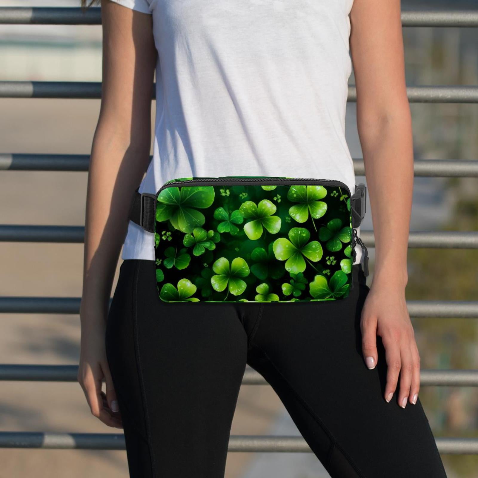 St. Patrick's Day Lightweight Adjustable Belt Bag with Extension Strap - Unisex Running Waist Bag