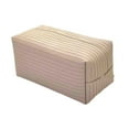 thumbnail image 3 of Funda para caja de pañuelos de piel sintética, decorativa, práctica para guardar pañuelos. Beige, 3 of 9