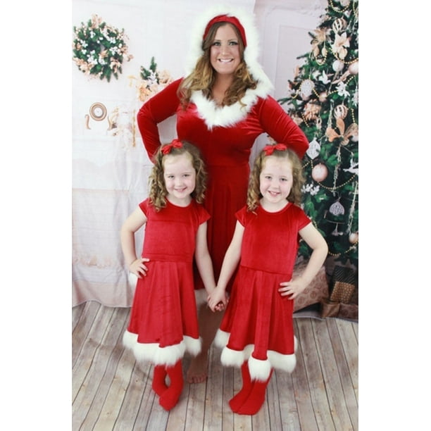 Mum and daughter matching christmas best sale dress