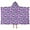 Purple Butterfly Pattern, variant on Purple Butterfly Pattern Hooded Bath Towel,50"x30" for Ages 3 To 12 Kids, Quick Dry Lightweight Soft Microfiber Hood Beach Towel Cover Up for Kids