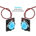 thumbnail image 4 of 2 Pcs 2W 8 Ohm Metal Shell Square Internal Magnet Speaker with 120mm Wire, 4 of 6