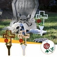 thumbnail image 6 of Metal Cross Garden Stake Graves Cemetery Decorations, Cemetery Memorial Cross Stake for Dad, Metal Cross Yard Stake Grave Markers, Memorial Signse, 6 of 13