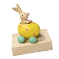thumbnail image 1 of Preciosa figura de conejo de Pascua, estatua coleccionable de resina, modelo animal para Amarillo, 1 of 9