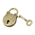 thumbnail image 1 of Retro Cartoon Bear Padlock Luggage Padlock Note Lock Buckle Bronze Alloy Lock, 1 of 5