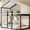 Espresso, variant on Solid Pine & Plywood Material - Twin Over Twin Bunk Bed with Tent for Stability