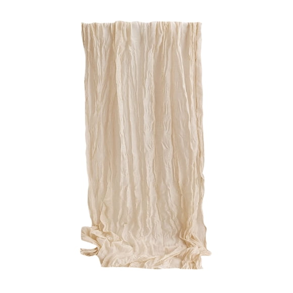 Yhmxh Bandera de mesa de gasa plisada para bodas rurales, decoración de mesa para festivales