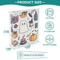 thumbnail image 3 of FORMRS 3 Ring Binder 1.5 inch with Pockets Set of 2 Clip Board 200 Sheets Capacity, White Magical Halloween, 3 of 8