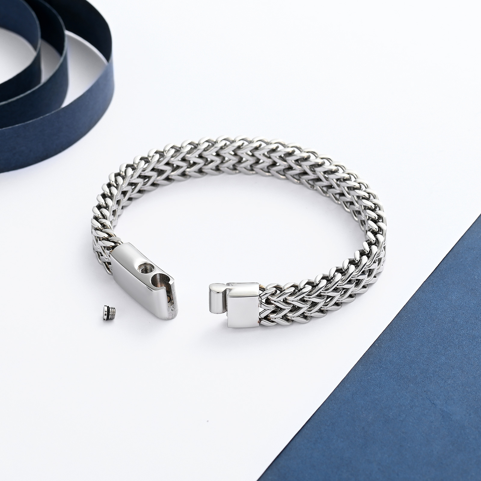 Cremation Bracelet for Ashes for Men Women- Stainless Steel  Urn Bracelet Keepsake Ash Holder Cremation Memorial Jewelry