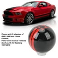 thumbnail image 4 of 5 Speed Round Ball Shift Knobs Racing Type Manual Gear Shifter Knob with 3 Adapters  for Replacement, 4 of 7