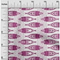 thumbnail image 2 of oneOone Velvet Purple Fabric Asian Block Fish Sewing Craft Projects Fabric Prints By Yard 58 Inch Wide, 2 of 4