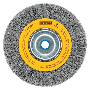 DeWALT DW4907 - 8" Crimped Wire Bench Grinder Wheel Brush