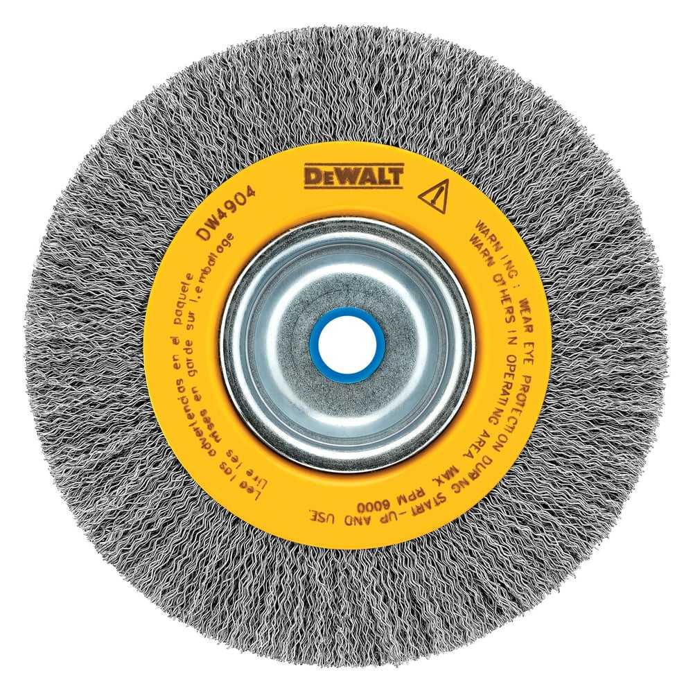 DeWALT DW4907 8" Crimped Wire Bench Grinder Wheel Brush