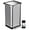 Black, variant on EconoHome Large Kitchen Trash Can, 20 Gallon