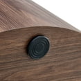 thumbnail image 3 of Simple Deep Walnut Cylindrical Coffee Table, 27.5-Inch Diameter X 12 Inch Height, MDF Material Living Room Furniture, Suitable for Industrial Style or Modern Minimalist Living Room (Walnut), 3 of 11