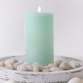 thumbnail image 1 of Vela pilar LED LumiPur Signature 9 x 18 cm color verde agua, 1 of 8