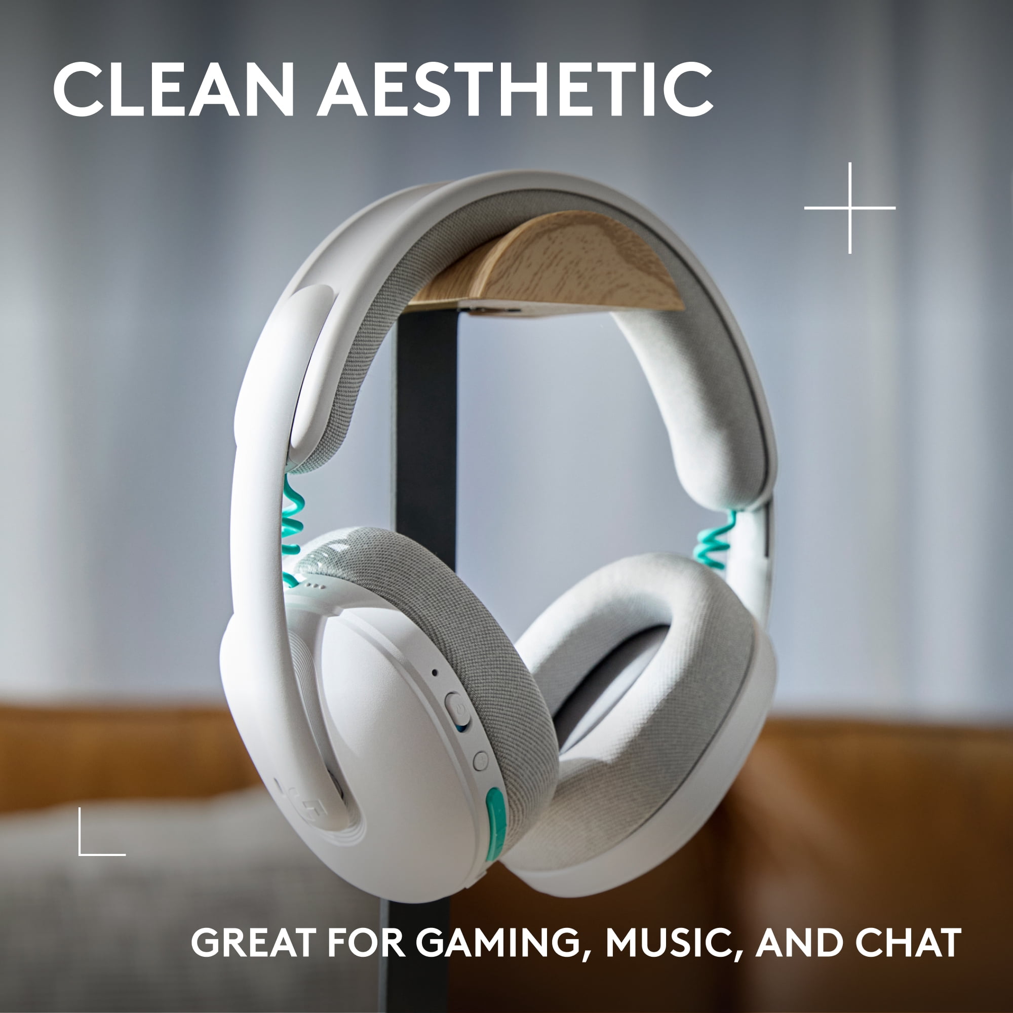 Logitech G325 LIGHTSPEED Wireless Bluetooth Gaming Headset, All-Day Comfort, Built-In Mic with Noise Reduction, White