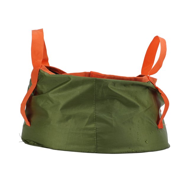 Seau Pliable, Contenant de Lavage Pliable Réutilisable Durable Multiusage Usage Universel pour la Randonnée Vert Armée,Noir Vert,Orange,Bleu,Camouflage