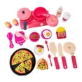 thumbnail image 2 of Juego de cocina de simulación, juguetes de cocina, juguete para cortar pizza y filetes, divertido para niños pequeños 34 piezas, 2 of 9