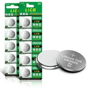 LiCB CR2025 Lithium Batteries 3 Volt Coin & Button Cell (10 Pack)