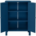 thumbnail image 3 of Ktaxon Bathroom Floor Cabinet Storage with 2 Doors and Adjustable Shelves, Navy Blue Finish, 3 of 15