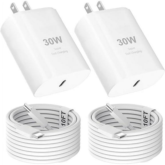 iPhone 16 15 Pro Max Charger 30W USB C iPhone 16 15 Charger Block Fast Charging with 10FT Long Type C Cord Cable for iPhone 16 15 Pro/Pro Max/Plus, iPad Pro/Mini/Air, Samsung Galaxy S24/S23/S22 Ultra