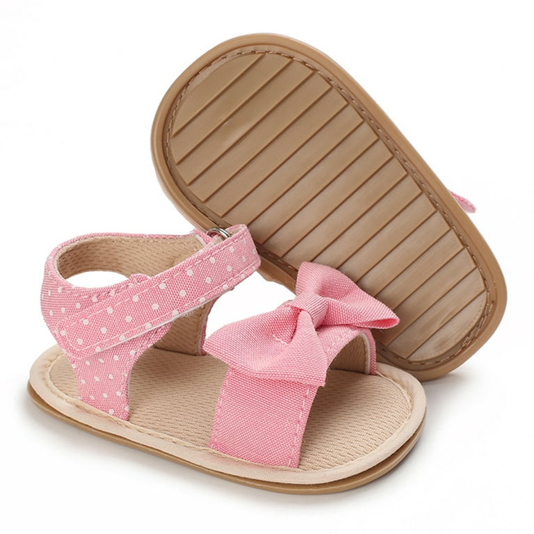 MPWEGNP First With Flower Outdoor Girls Sandals Bowknot Shoes Toddler Girls Shoes Shoes Summer Walk For Summer Girls Sandals Size 9c Girl Shoes Girl Slippers Size 7 - Walmart.com