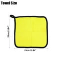 thumbnail image 3 of Unique Bargains 3pcs Microfibre Car Drying Towel 9.84"x9.84" Extra Large Car Cleaning Detailing Absorbent Gray Yellow, 3 of 6