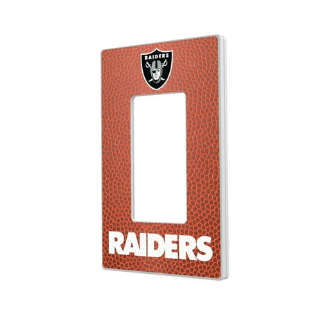Las Vegas Raiders Football Design Single Rocker Light Switch Plate