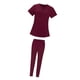 thumbnail image 3 of Uniforme de Trabajo Yuyangstore Exfoliante de enfermería Scrub Set Top Pantalones M rojo, 3 of 8