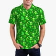 thumbnail image 3 of Rocae St Patrick's Day2 for Men's Short Sleeve Polo Shirt, Quick Drying Performance Moisture Wicking Sports Men's Golf Shirt X-Large, 3 of 9