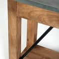 thumbnail image 6 of Alaterre Millwork 30" Wood and Zinc Metal Console/Media Table with Two Drawers, 6 of 8