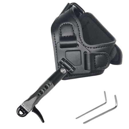 Composite Archery Bow Auxiliary Releaser Quick Shooting Release Auxiliary Caliper 360-Aegree Adjustable Hunting Equipment (KA-4001)