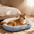 thumbnail image 4 of Washable Reversible Dual-Layer Insulated Pet Bed Removable Cover Orthopedic Support Small Dog Cat Sleeping Mat 1-Pack, 4 of 6