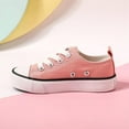 thumbnail image 4 of PatPat Girls Boys Sneaker Shoes Lace Up Canvas Fashion Back to School Walking Tennis Running Shoes (Toddler to Little/Big Kid), 4 of 7