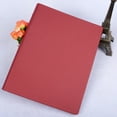 thumbnail image 4 of Kaireo High End Business Loose-Leaf Notebook Pearlescent Color Changing Leather Side 18Kb5 Nine Hole Loose Notebook for Writing Office Classroom Home Business, Red, 4 of 9