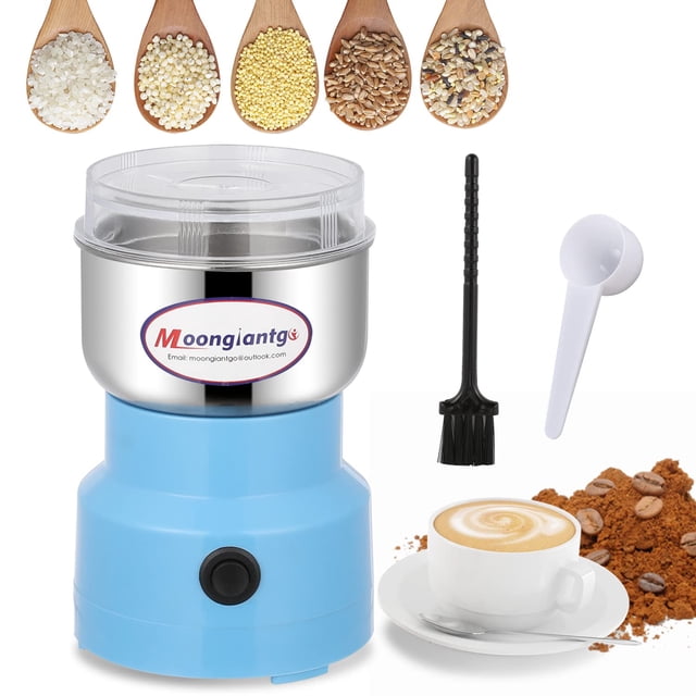 Molinillo de café Moongiantgo Electric 200 W 300 ml plateado/azul Moongiantgo NA