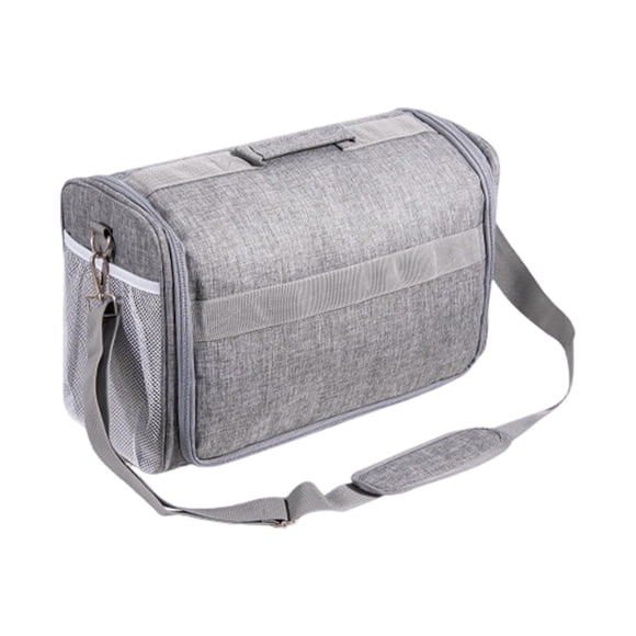 Fiocias Cutting Machine Storage Bag Cutting Machine Dust Cover Protective Cover With Pockets Oxford Cloth Tool Organizer Tote Suitable For Home Storage Office Travel Crafting Spaces gray
