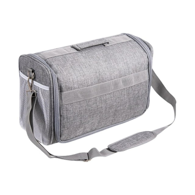Fiocias Cutting Machine Storage Bag Cutting Machine Dust Cover Protective Cover With Pockets Oxford Cloth Tool Organizer Tote Suitable For Home Storage Office Travel Crafting Spaces gray