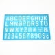 thumbnail image 3 of Plantillas de letras del alfabeto, plantillas de números y letras, plantillas digitales reutilizables, regla de plástico para niños, plantillas de dibujo, pintura, aprendizaje, bricolaje, 4 piezas, 3 of 5