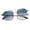 Blue, variant on Cyxus Square Polarized Sunglasses for Men and Women Polygon magnetic Mirrored Lens UV Protection+Blue Light Blocking