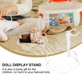 thumbnail image 3 of SHOWERORO 10Set Action Figure Display Stand Holder Transparent Plastic For Home Display Parents, 3 of 7