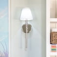 thumbnail image 3 of RIV-382-PN Crystorama Lighting Riverdale 1-Light Wall Sconce in Traditional Style including 2 Stem Styles - 6 Inches Wide by 14.5 Inches High-Polished, 3 of 8
