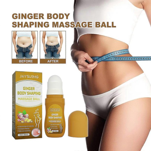 Bolas de masaje para esculpir el cuerpo con jengibre de Jaysuing, reafirmantes de la piel, adelgazantes, bolas de masaje para adelgazar el vientre, loción y humectante, 1 pieza |, 1 pieza